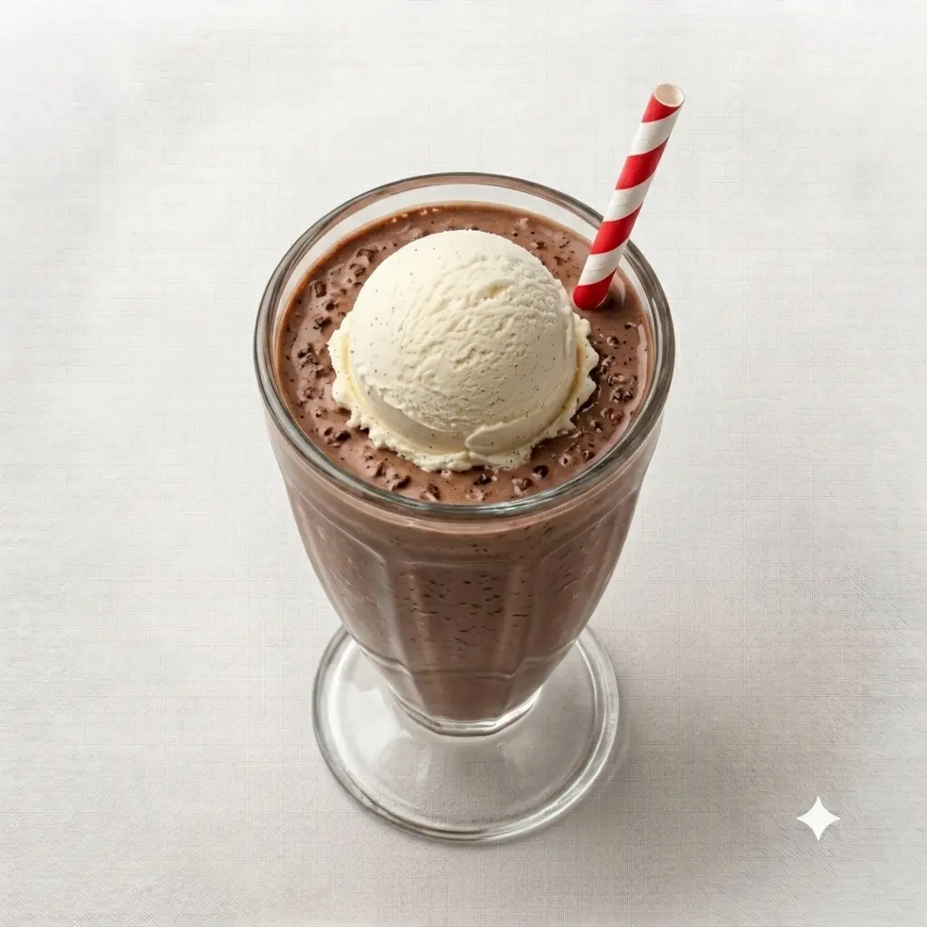 Chocolate Milk Shake with Ice Cream